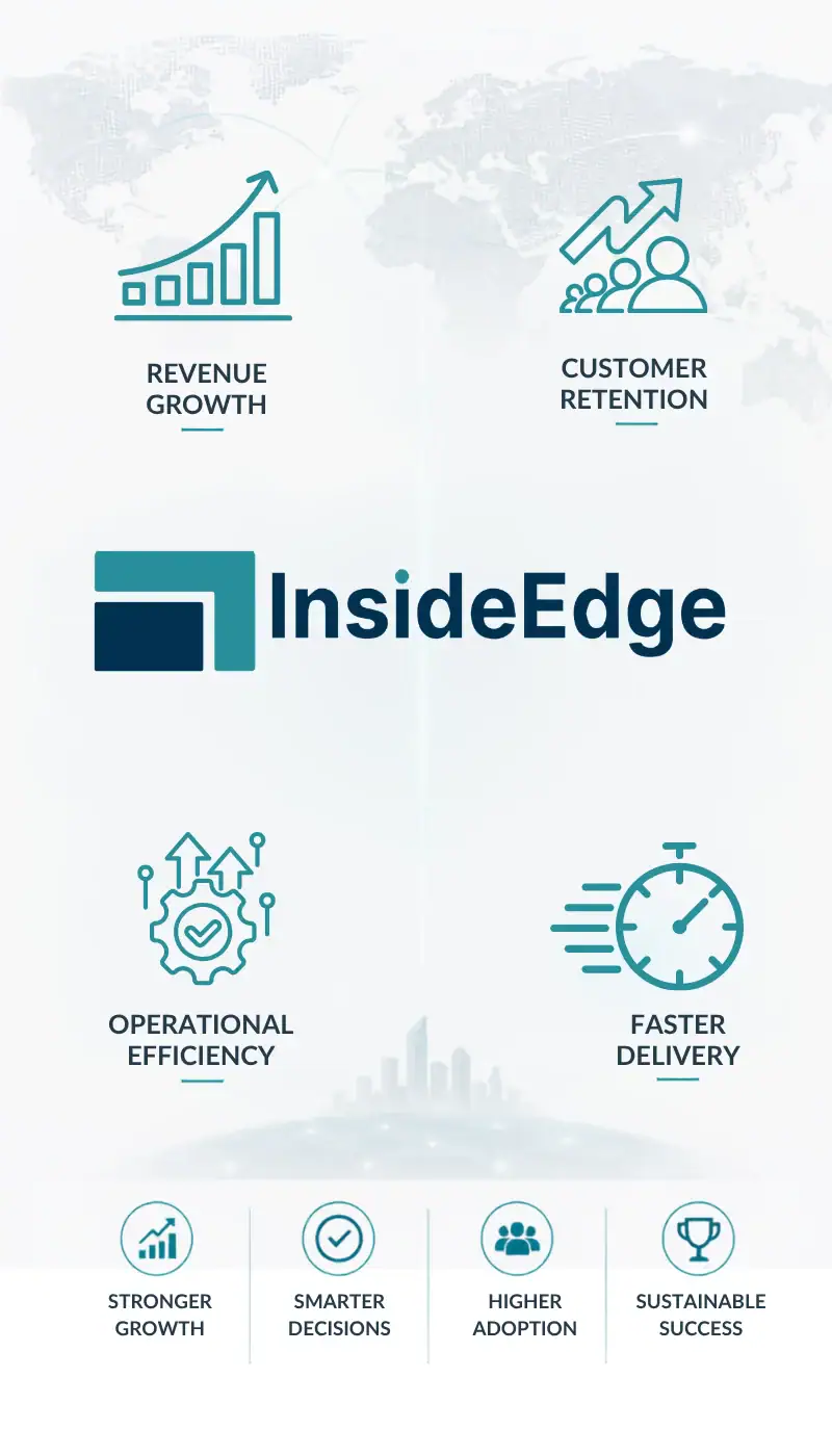 Infographic highlighting the benefits of technology-driven partnerships, including revenue growth, customer retention, operational efficiency, faster delivery, stronger growth, smarter decisions, higher adoption, and sustainable success.